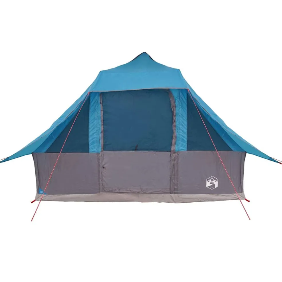 vidaXL Tipi Tent 10-persoons Blauw taft