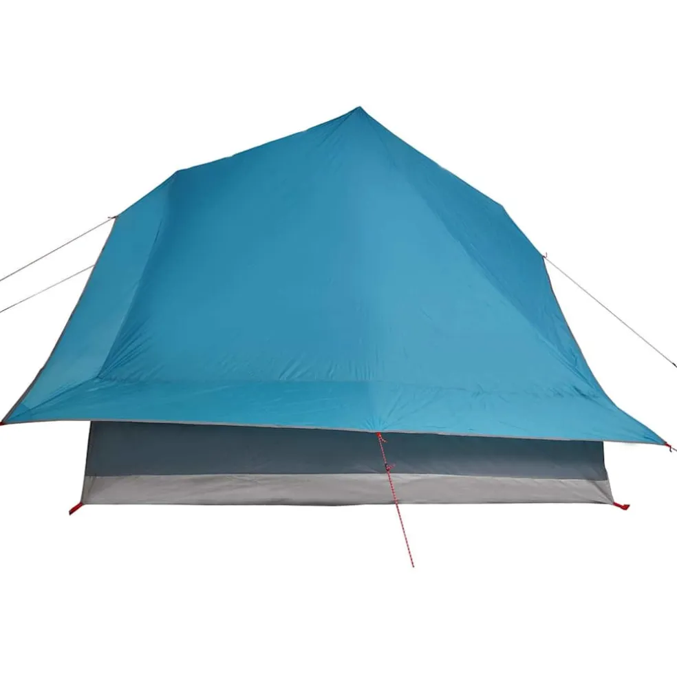 vidaXL Tipi Tent 10-persoons Blauw taft