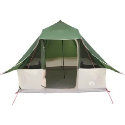 vidaXL Tipi Tent 8-persoons Groen taft