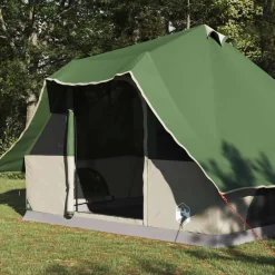 vidaXL Tipi Tent 8-persoons Groen taft