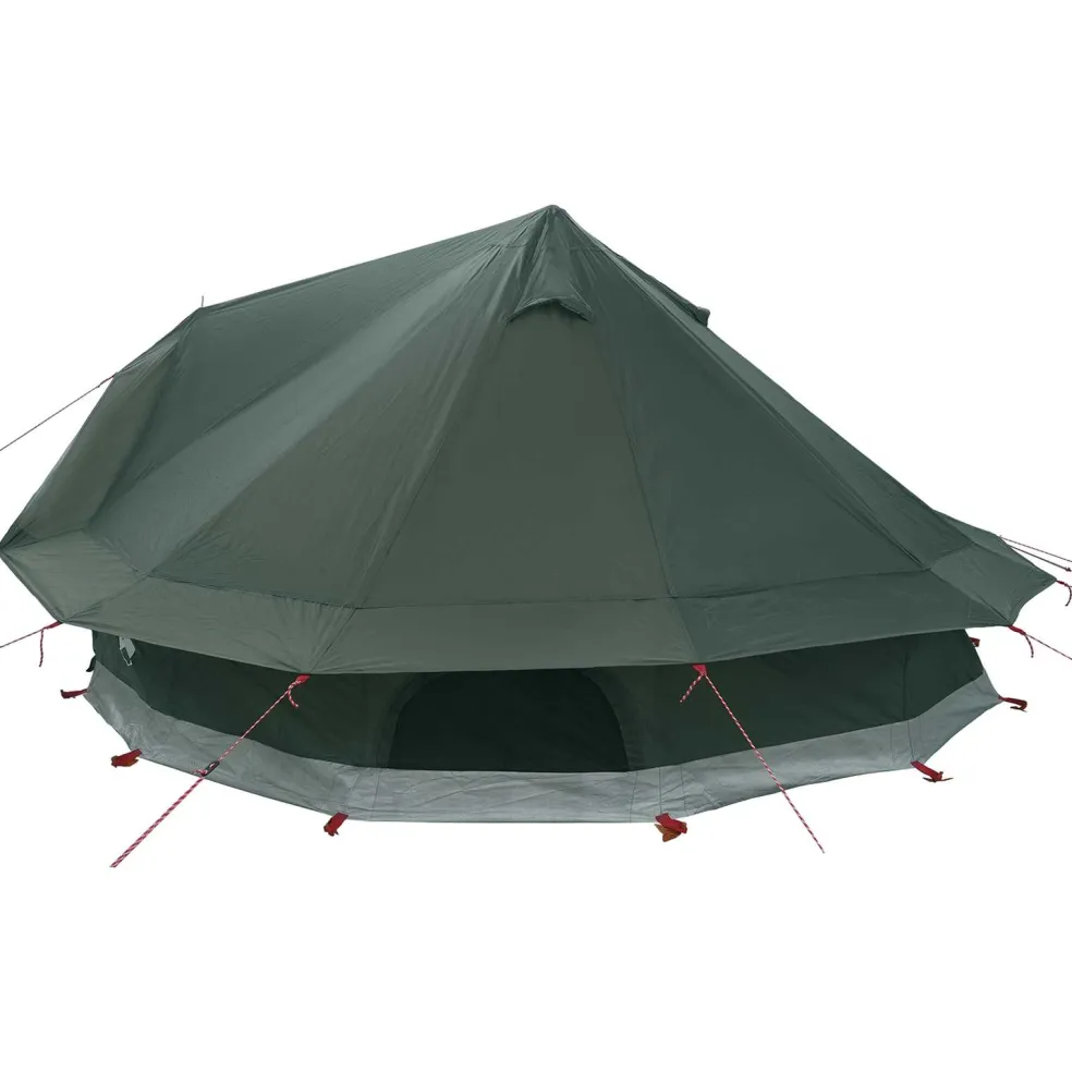 vidaXL Tipi Tent 18-persoons Legergroen Polyester en staal