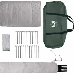 vidaXL Tipi Tent 18-persoons Legergroen Polyester en staal