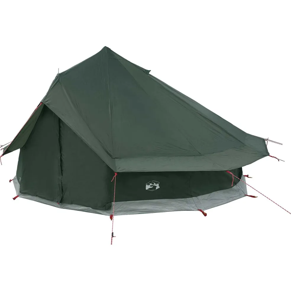 vidaXL Tipi Tent 18-persoons Legergroen Polyester en staal
