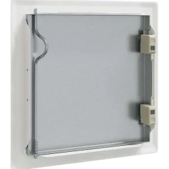 vidaXL Toegangs paneel 2 st Wit 23 x 23 x 3 cm Staal