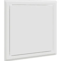 vidaXL Toegangs paneel 2 st Wit 23 x 23 x 3 cm Staal