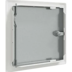vidaXL Toegangs paneel 2 st Wit 23 x 23 x 3 cm Staal