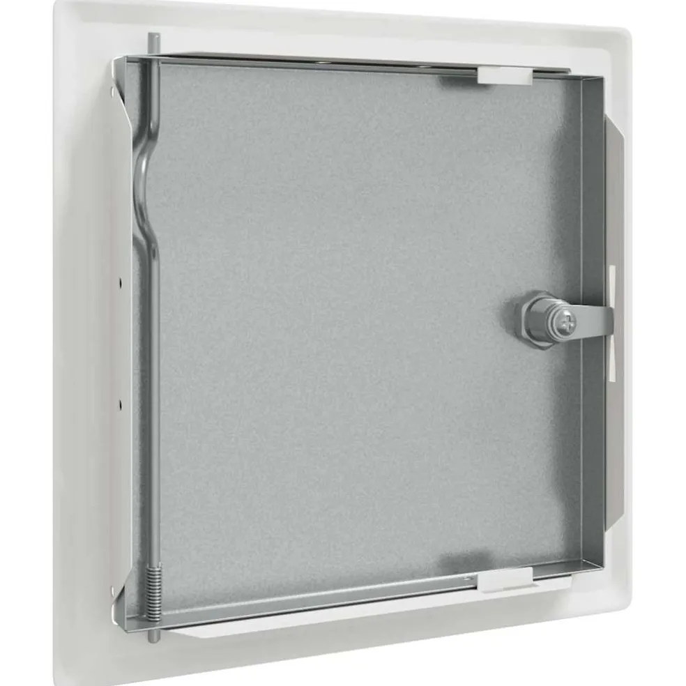 vidaXL Toegangs paneel 2 st Wit 23 x 23 x 3 cm Staal