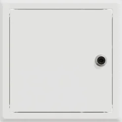 vidaXL Toegangs paneel 2 st Wit 23 x 23 x 3 cm Staal