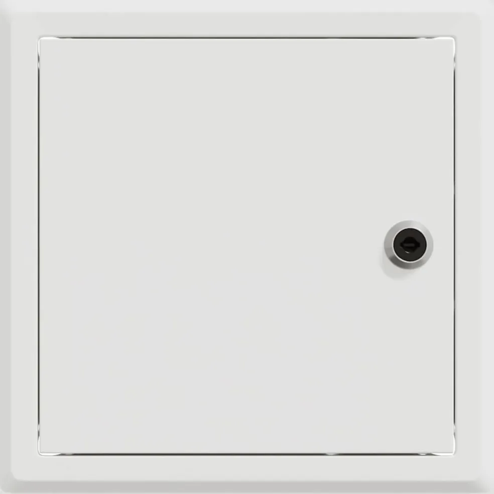 vidaXL Toegangs paneel 2 st Wit 23 x 23 x 3 cm Staal