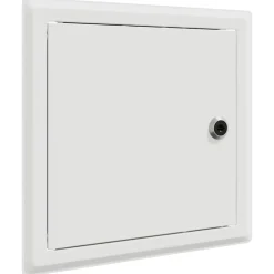 vidaXL Toegangs paneel 2 st Wit 23 x 23 x 3 cm Staal