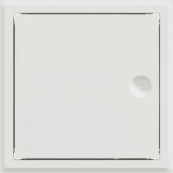 vidaXL Toegangs paneel 2 st Wit 23 x 23 x 3 cm Staal
