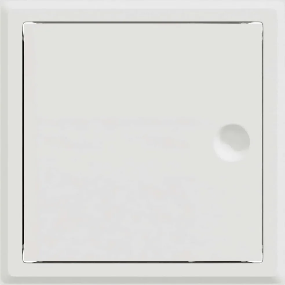vidaXL Toegangs paneel 2 st Wit 23 x 23 x 3 cm Staal