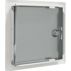 vidaXL Toegangs paneel 2 st Wit 23 x 23 x 3 cm Staal