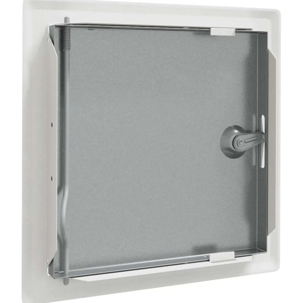 vidaXL Toegangs paneel 2 st Wit 23 x 23 x 3 cm Staal