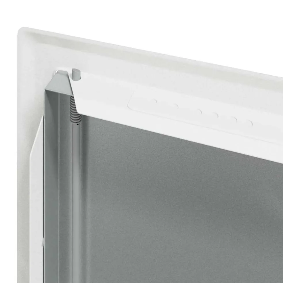 vidaXL Toegangs paneel 2 st Wit 23 x 23 x 3 cm Staal