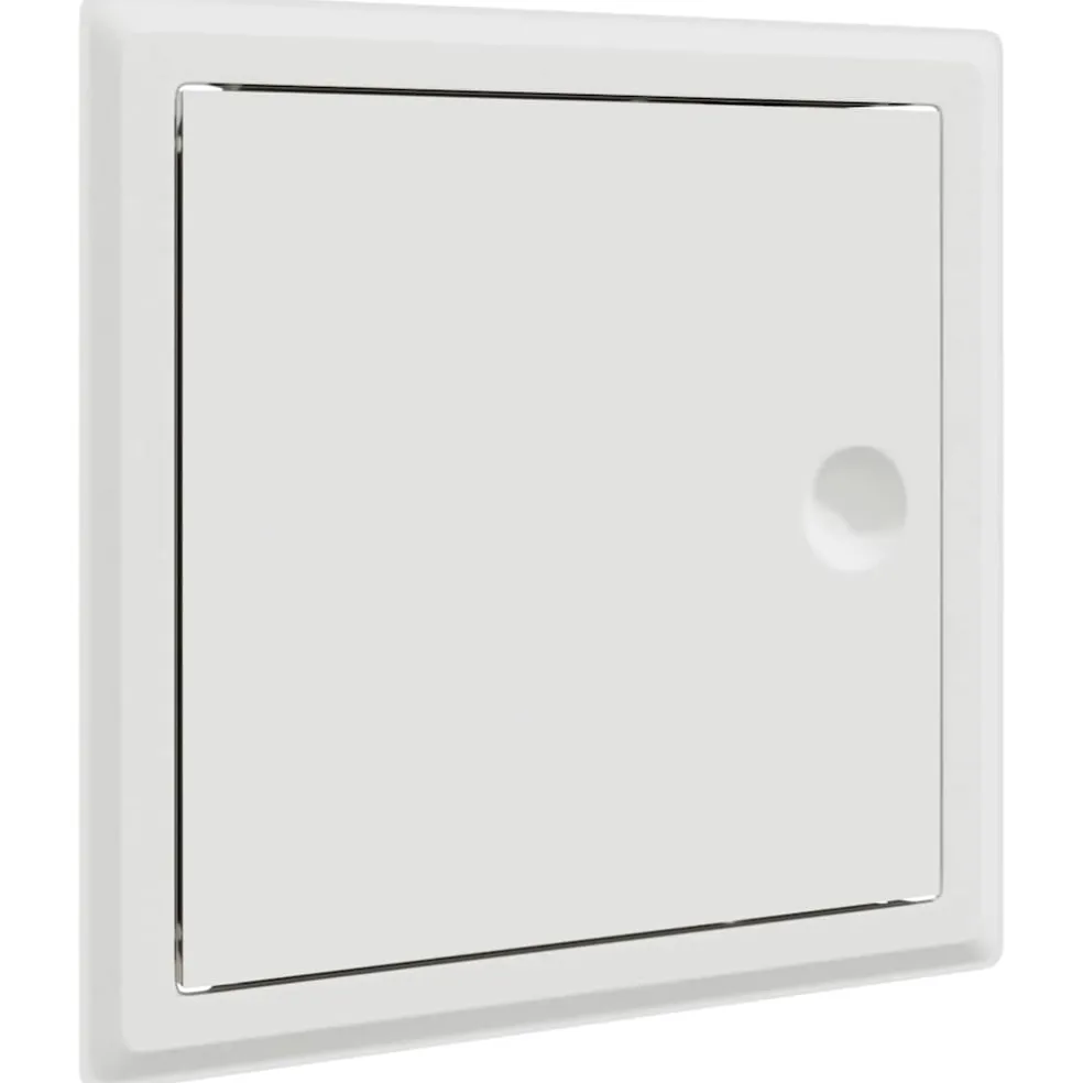 vidaXL Toegangs paneel 2 st Wit 23 x 23 x 3 cm Staal