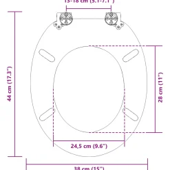 vidaXL Toiletbrillen met soft-close deksel 2 st pinguïn MDF
