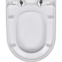 vidaXL Toiletbrillen met soft-close deksels 2 st kunststof wit