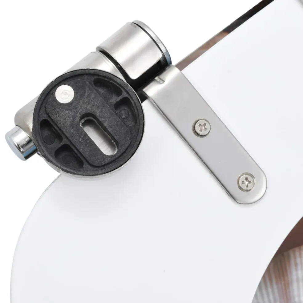 vidaXL Toiletbril met soft-close deksel schelp MDF