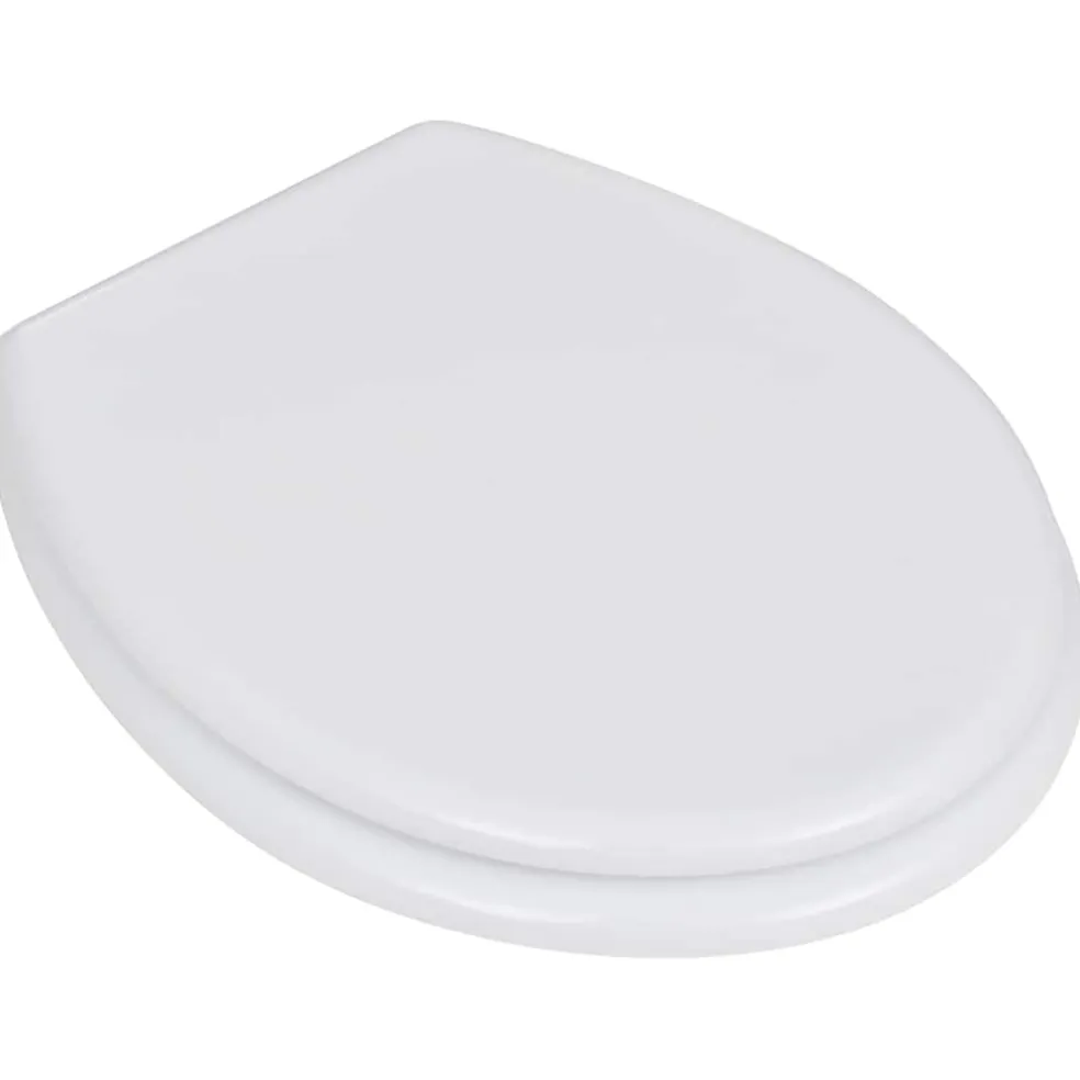 vidaXL Toiletbril simpel ontwerp MDF wit