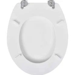 vidaXL Toiletbril simpel ontwerp MDF wit