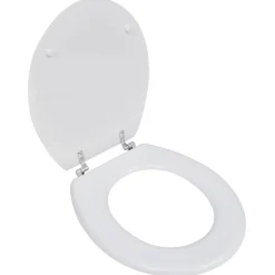 vidaXL Toiletbril simpel ontwerp MDF wit