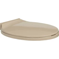 vidaXL Toiletbril soft-close ovaal beige