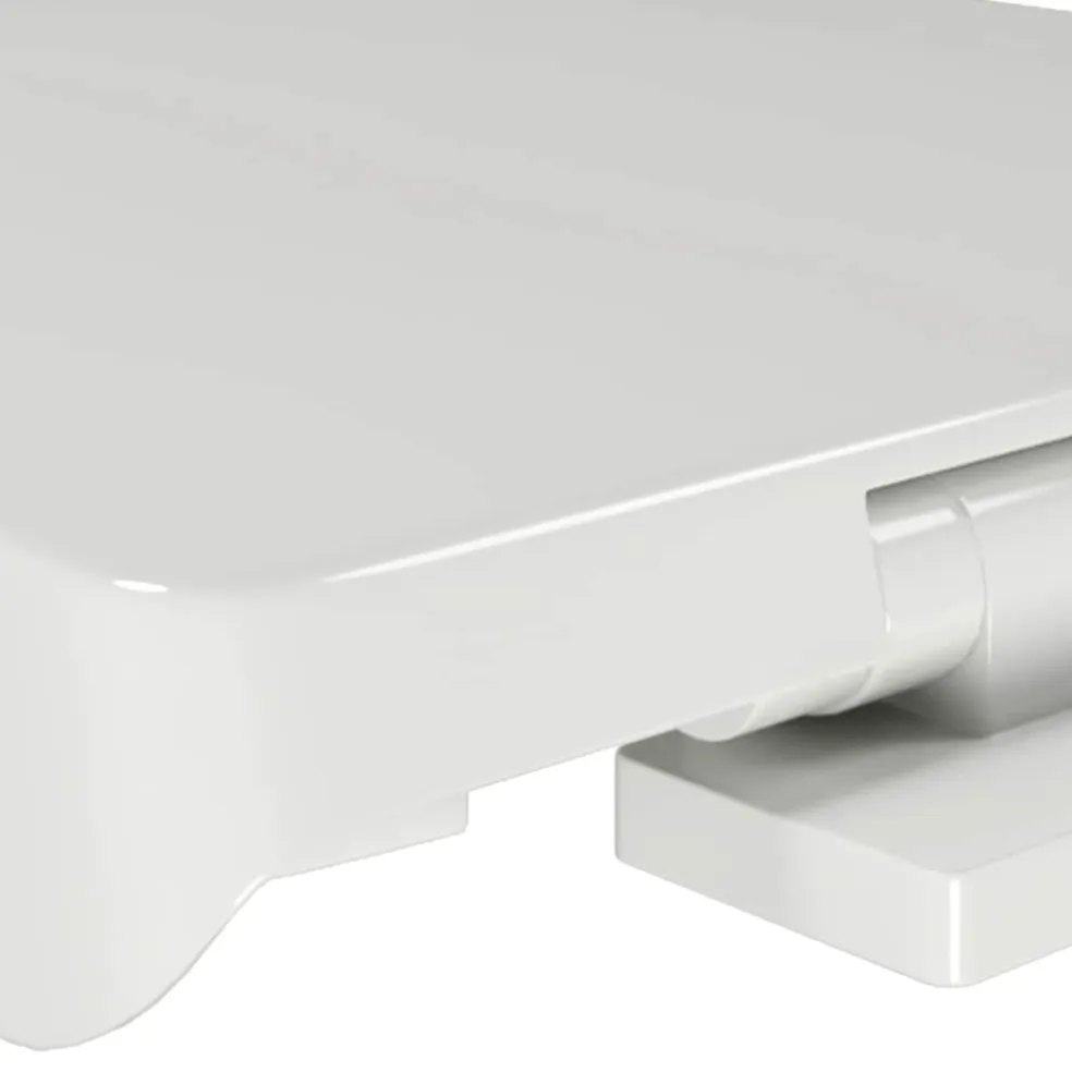vidaXL Toiletbril soft-close ovaal wit