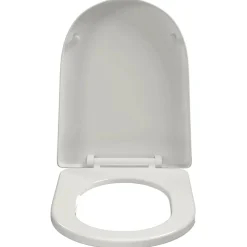 vidaXL Toiletbril soft-close ovaal wit