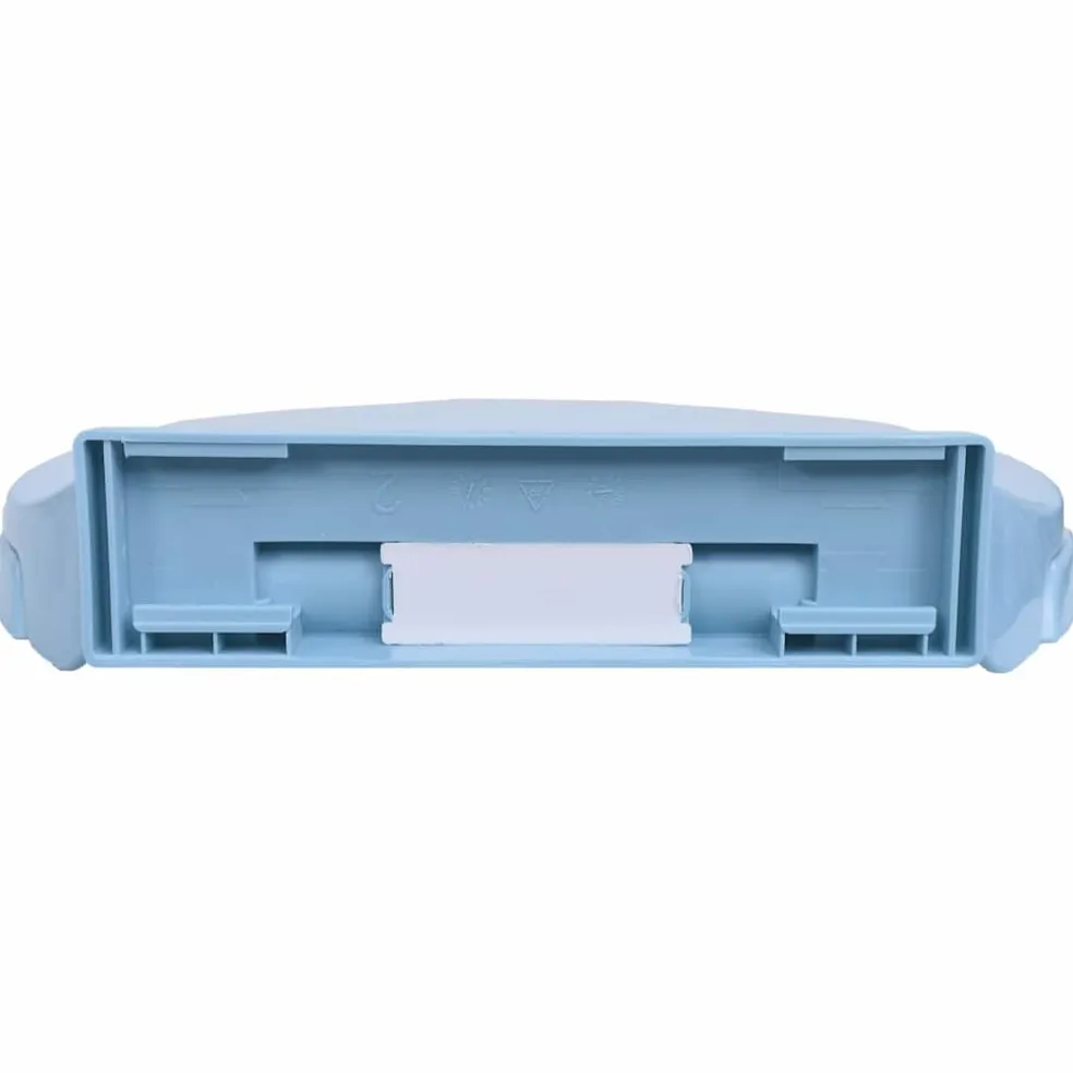 vidaXL Toiletbril soft-close ovaal blauw