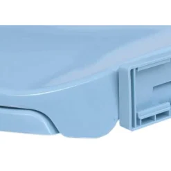 vidaXL Toiletbril soft-close ovaal blauw