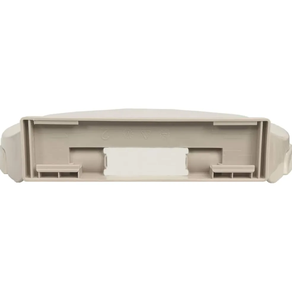 vidaXL Toiletbril soft-close ovaal abrikooskleurig
