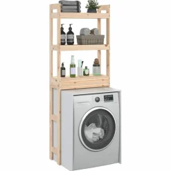 vidaXL Toiletrek 63x26x171 cm massief grenenhout