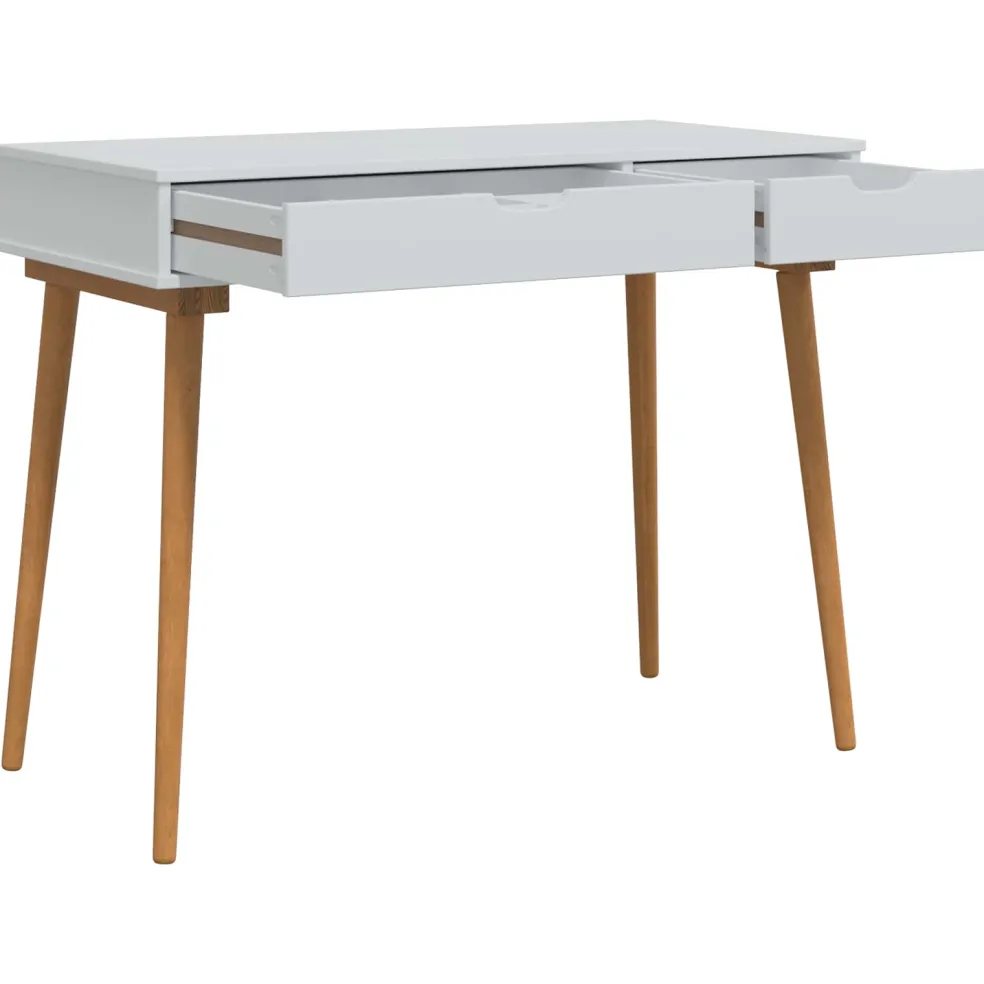 vidaXL Toilettafel Set FAUSKE 2 st Wit 100 x 50 x 103,5 cm