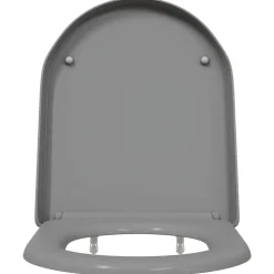 vidaXL Toiletzitting Grijs 49 x 36 x 4 cm Duroplast