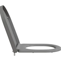 vidaXL Toiletzitting Grijs 49 x 36 x 4 cm Duroplast
