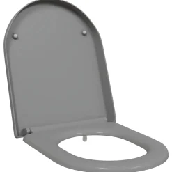 vidaXL Toiletzitting Grijs 49 x 36 x 4 cm Duroplast