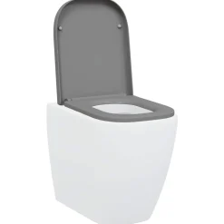 vidaXL Toiletzitting Grijs 47,5 x 35 x 3,6 cm Duroplast