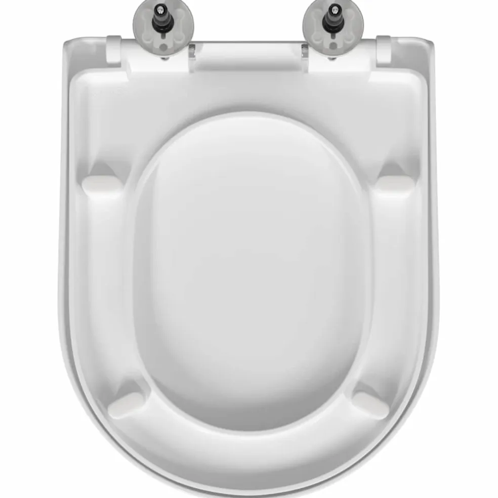 vidaXL Toiletzitting Verstelbaar Wit 48 x 36,5 x 4,5 cm Polypropyleen
