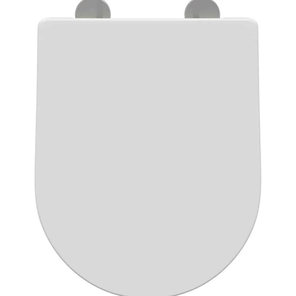vidaXL Toiletzitting Verstelbaar Wit 48 x 36,5 x 4,5 cm Polypropyleen