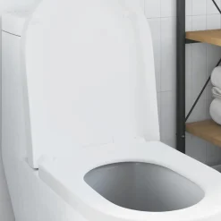 vidaXL Toiletzitting Verstelbaar Wit 48 x 36,5 x 4,5 cm Polypropyleen