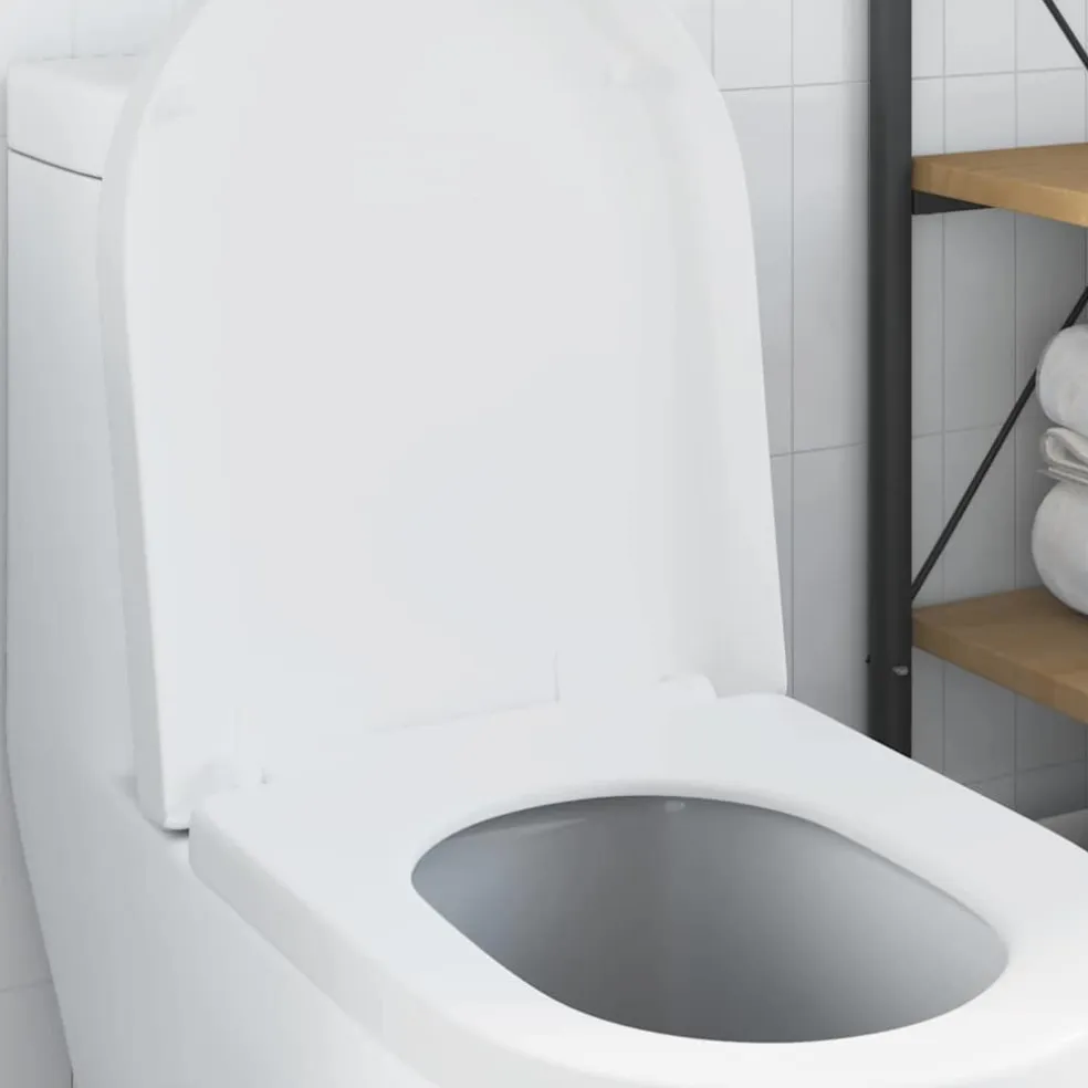 vidaXL Toiletzitting Verstelbaar Wit 48 x 36,5 x 4,5 cm Polypropyleen