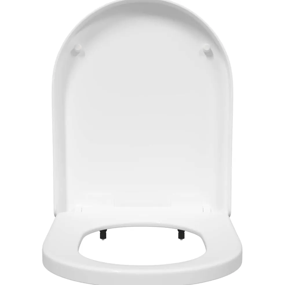 vidaXL Toiletzitting Verstelbaar Wit 48 x 36,5 x 4,5 cm Polypropyleen