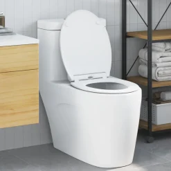 vidaXL Toiletzitting Wit 45,5 x 37,5 x 3,8 cm Duroplast