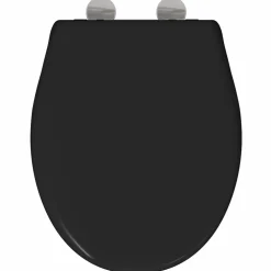 vidaXL Toiletzitting Zwart 47 x 37 x 4 cm Duroplast