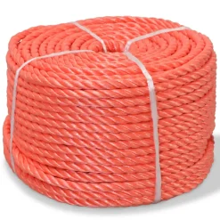 vidaXL Touw gedraaid 10 mm 100 m polypropyleen oranje