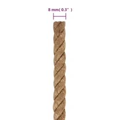 vidaXL Touw 100% jute 8 mm 500 m