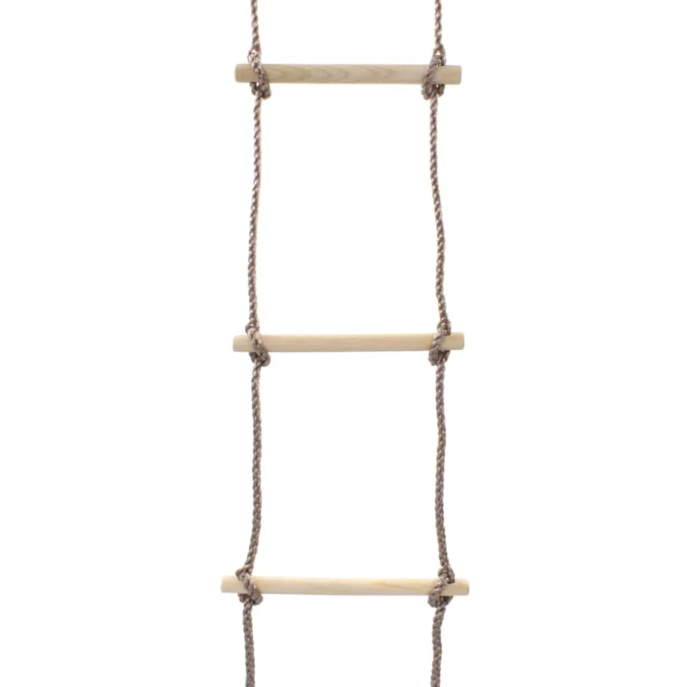vidaXL Touwladder 290 cm hout
