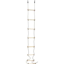vidaXL Touwladder 290 cm hout