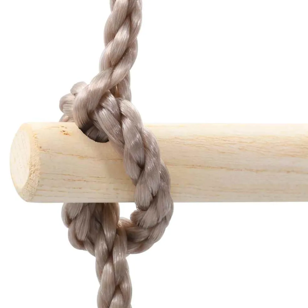 vidaXL Touwladder 290 cm hout